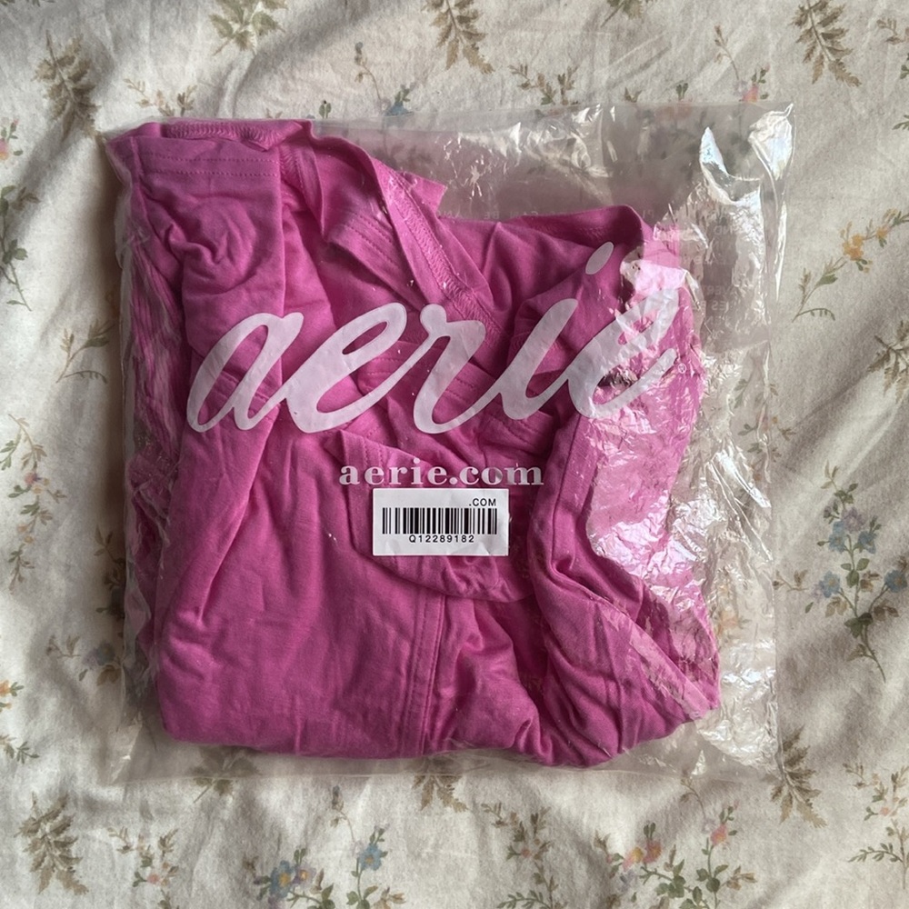 Aerie pink lounge shorts with side pockets size XXL great condition never worn - Picture 9 of 9